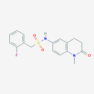 molecular formula C17H17FN2O3S B2617859 1-(2-fluorophenyl)-N-(1-methyl-2-oxo-1,2,3,4-tetrahydroquinolin-6-yl)methanesulfonamide CAS No. 921916-05-4