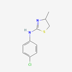 molecular formula C10H11ClN2S B2617892 N-(4-chlorophenyl)-4-methyl-4,5-dihydro-1,3-thiazol-2-amine CAS No. 379728-04-8