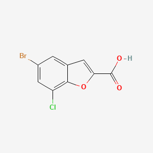 5-Bromo-7-chloro-1-benzofuran-2-carboxylic acid