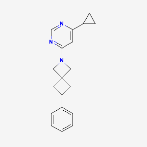 2-(6-Cyclopropylpyrimidin-4-yl)-6-phenyl-2-azaspiro[3.3]heptane