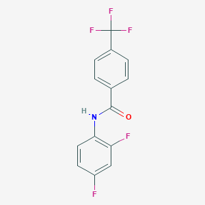 molecular formula C14H8F5NO B261794 N-(2,4-difluorophenyl)-4-(trifluoromethyl)benzamide 