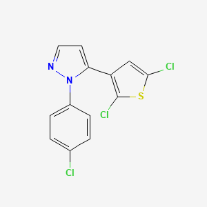 1-(4-chlorophenyl)-5-(2,5-dichloro-3-thienyl)-1H-pyrazole