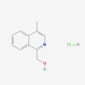 molecular formula C11H12ClNO B2617952 (4-Methylisoquinolin-1-yl)methanol hydrochloride CAS No. 2126159-72-4