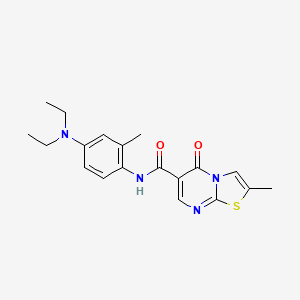 N-(4-(diethylamino)-2-methylphenyl)-2-methyl-5-oxo-5H-thiazolo[3,2-a]pyrimidine-6-carboxamide