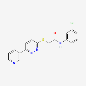 N-(3-chlorophenyl)-2-(6-pyridin-3-ylpyridazin-3-yl)sulfanylacetamide