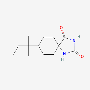 molecular formula C13H22N2O2 B2617974 8-(2-Methylbutan-2-yl)-1,3-diazaspiro[4.5]decane-2,4-dione CAS No. 731827-28-4