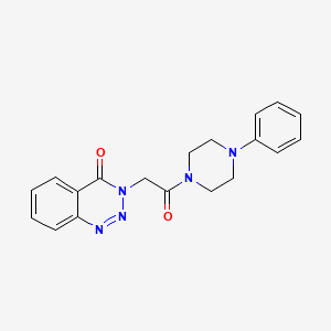 3-[2-oxo-2-(4-phenylpiperazino)ethyl]-1,2,3-benzotriazin-4(3H)-one