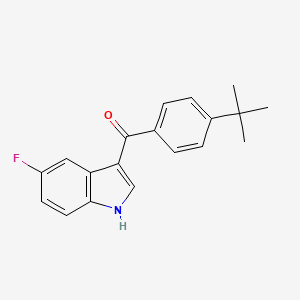 molecular formula C19H18FNO B2618030 (4-Tert-butylphenyl)-(5-fluoro-1H-indol-3-yl)methanone CAS No. 1260752-69-9