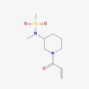 N-Methyl-N-(1-prop-2-enoylpiperidin-3-yl)methanesulfonamide