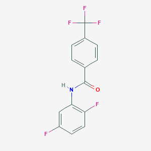 molecular formula C14H8F5NO B261806 N-(2,5-difluorophenyl)-4-(trifluoromethyl)benzamide 