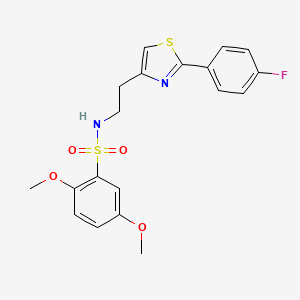 N-(2-(2-(4-fluorophenyl)thiazol-4-yl)ethyl)-2,5-dimethoxybenzenesulfonamide