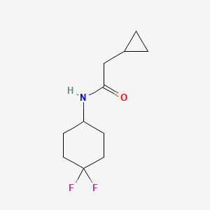 molecular formula C11H17F2NO B2618069 2-环丙基-N-(4,4-二氟环己基)乙酰胺 CAS No. 2034461-99-7