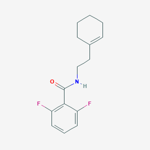 molecular formula C15H17F2NO B261807 N-[2-(1-cyclohexen-1-yl)ethyl]-2,6-difluorobenzamide 