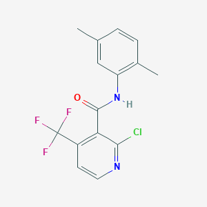 2-chloro-N-(2,5-dimethylphenyl)-4-(trifluoromethyl)pyridine-3-carboxamide