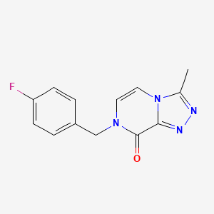 7-[(4-Fluorophenyl)methyl]-3-methyl-[1,2,4]triazolo[4,3-a]pyrazin-8-one