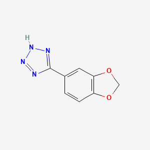 molecular formula C8H6N4O2 B2618088 5-(1,3-苯并二氧杂环-5-基)-1H-四唑 CAS No. 118923-32-3