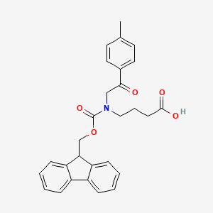 4-({[(9H-fluoren-9-yl)methoxy]carbonyl}[2-(4-methylphenyl)-2-oxoethyl]amino)butanoic acid