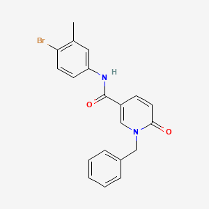 molecular formula C20H17BrN2O2 B2618100 1-苄基-N-(4-溴-3-甲基苯基)-6-氧代-1,6-二氢吡啶-3-甲酰胺 CAS No. 946224-00-6