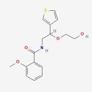 N-(2-(2-hydroxyethoxy)-2-(thiophen-3-yl)ethyl)-2-methoxybenzamide