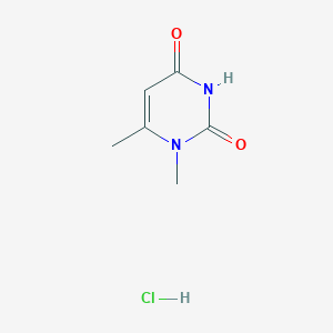 molecular formula C6H9ClN2O2 B2618109 1,6-Dimethylpyrimidine-2,4-dione;hydrochloride CAS No. 2309468-68-4