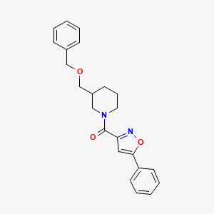 (3-((Benzyloxy)methyl)piperidin-1-yl)(5-phenylisoxazol-3-yl)methanone