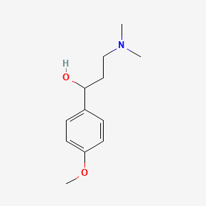 molecular formula C12H19NO2 B2618135 3-(Dimethylamino)-1-(4-methoxyphenyl)propan-1-ol CAS No. 24221-38-3