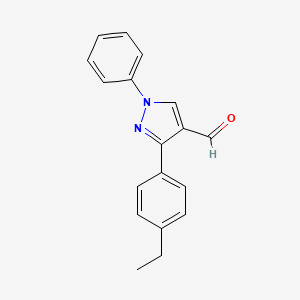 3-(4-ethylphenyl)-1-phenyl-1H-pyrazole-4-carbaldehyde