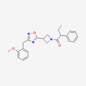 1-(3-(3-(2-Methoxybenzyl)-1,2,4-oxadiazol-5-yl)azetidin-1-yl)-2-phenylbutan-1-one