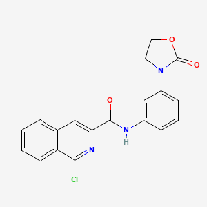1-chloro-N-[3-(2-oxo-1,3-oxazolidin-3-yl)phenyl]isoquinoline-3-carboxamide