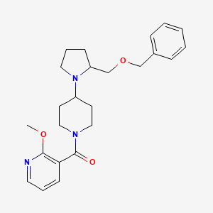 (4-(2-((Benzyloxy)methyl)pyrrolidin-1-yl)piperidin-1-yl)(2-methoxypyridin-3-yl)methanone