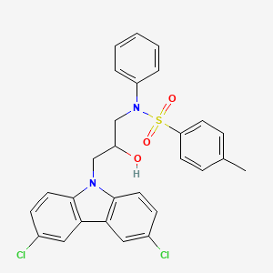 N-[3-(3,6-dichlorocarbazol-9-yl)-2-hydroxypropyl]-4-methyl-N-phenylbenzenesulfonamide