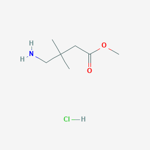 molecular formula C7H16ClNO2 B2618195 Methyl 4-amino-3,3-dimethylbutanoate hydrochloride CAS No. 1781234-68-1