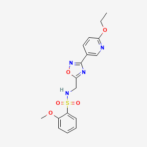 N-((3-(6-ethoxypyridin-3-yl)-1,2,4-oxadiazol-5-yl)methyl)-2-methoxybenzenesulfonamide