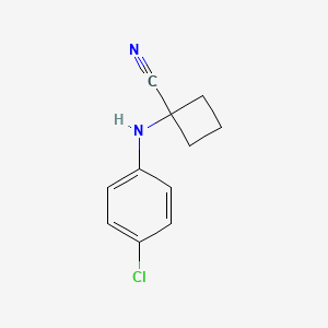 1-((4-Chlorophenyl)amino)cyclobutanecarbonitrile