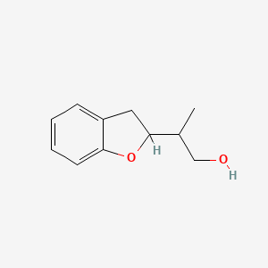 molecular formula C11H14O2 B2618205 2-(2,3-Dihydro-1-benzofuran-2-yl)propan-1-ol CAS No. 2248384-91-8