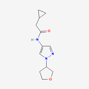 2-cyclopropyl-N-(1-(tetrahydrofuran-3-yl)-1H-pyrazol-4-yl)acetamide