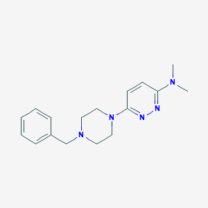 molecular formula C17H23N5 B2618207 6-(4-benzylpiperazin-1-yl)-N,N-dimethylpyridazin-3-amine CAS No. 2415526-90-6