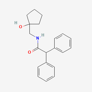 molecular formula C20H23NO2 B2618217 N-((1-hydroxycyclopentyl)methyl)-2,2-diphenylacetamide CAS No. 1215479-14-3
