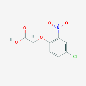 molecular formula C9H8ClNO5 B2618248 2-(4-Chloro-2-nitrophenoxy)propanoic acid CAS No. 21105-13-5