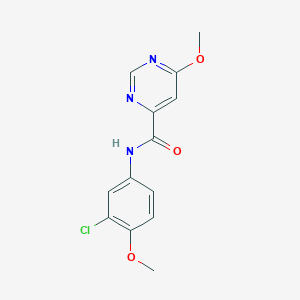N-(3-chloro-4-methoxyphenyl)-6-methoxypyrimidine-4-carboxamide
