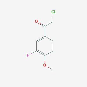 molecular formula C9H8ClFO2 B2618258 2-Chloro-1-(3-fluoro-4-methoxyphenyl)ethanone CAS No. 852389-09-4