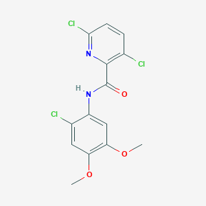 3,6-dichloro-N-(2-chloro-4,5-dimethoxyphenyl)pyridine-2-carboxamide
