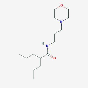 molecular formula C15H30N2O2 B261828 N-[3-(4-morpholinyl)propyl]-2-propylpentanamide 
