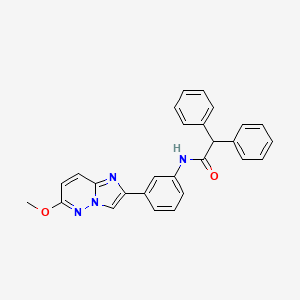 molecular formula C27H22N4O2 B2618291 N-(3-(6-methoxyimidazo[1,2-b]pyridazin-2-yl)phenyl)-2,2-diphenylacetamide CAS No. 953214-63-6