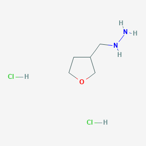 (Oxolan-3-ylmethyl)hydrazine dihydrochloride