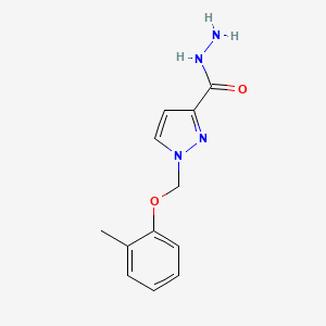 1-[(2-methylphenoxy)methyl]-1H-pyrazole-3-carbohydrazide
