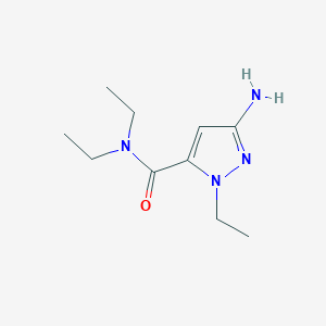 3-amino-N,N,1-triethyl-1H-pyrazole-5-carboxamide
