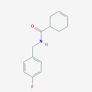 molecular formula C14H16FNO B261831 N-(4-fluorobenzyl)-3-cyclohexene-1-carboxamide 