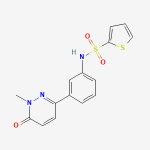 N-(3-(1-methyl-6-oxo-1,6-dihydropyridazin-3-yl)phenyl)thiophene-2-sulfonamide