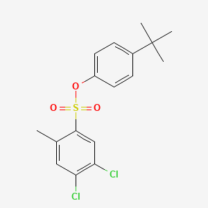 4-Tert-butylphenyl 4,5-dichloro-2-methylbenzene-1-sulfonate